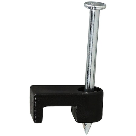 Dottie L.H. Dottie 1/4'' X 1/8'' UV Black Bell Telephone and Thermostat Wire Strap, 500PK PLX18B